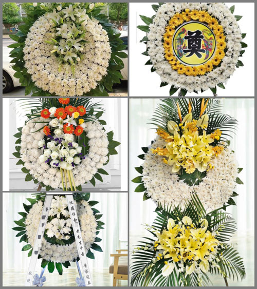 山东济宁鱼台县老砦镇盛庄村花圈速递